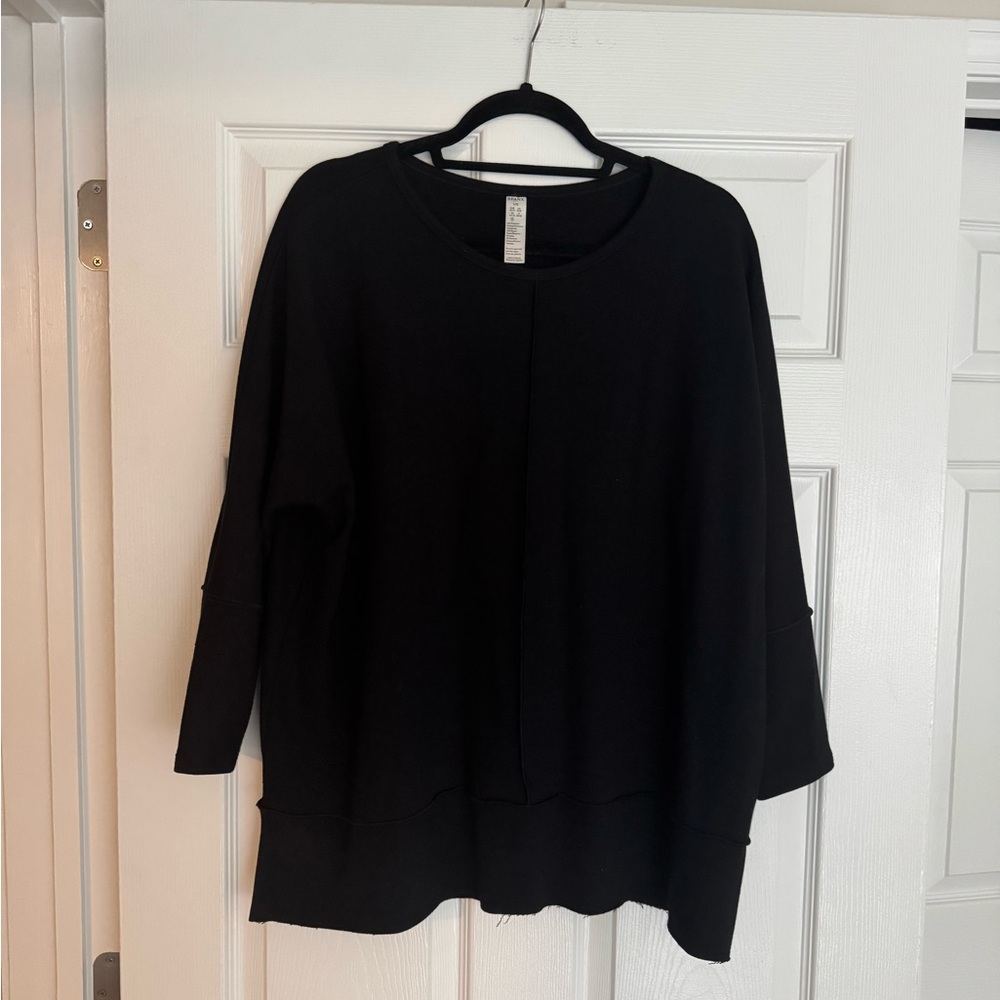 Spanx Perfect Length Top, Dolman 3/4 Sleeve, black, L - worn once - Picture 6 of 6